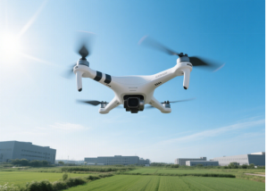 無人機(jī)工作圖